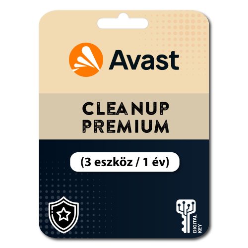 Avast Cleanup Premium (3 eszköz / 1 év)