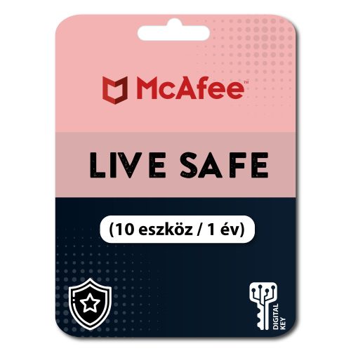 McAfee LiveSafe (10 eszköz / 1év)