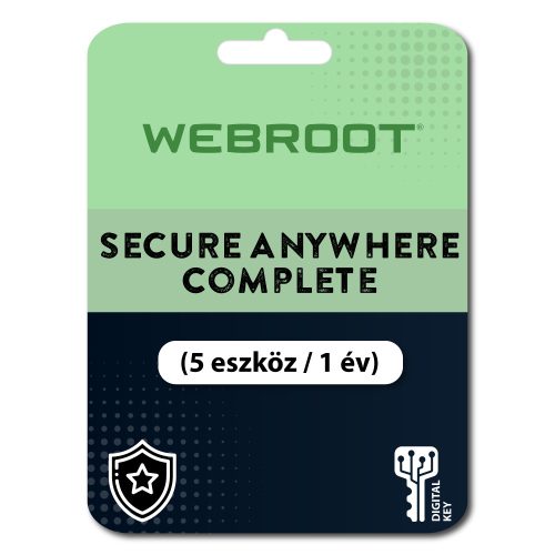 Webroot SecureAnywhere Complete (5 eszköz / 1 év)